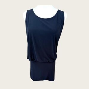 Nora Z Paris size small black ruched Y2K mini dress‎